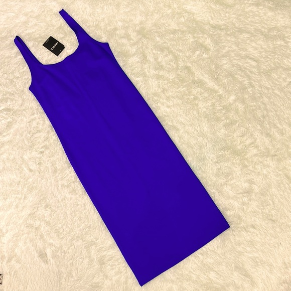Forever 21 Dresses Blue Midi Bodycon Dress Poshmark